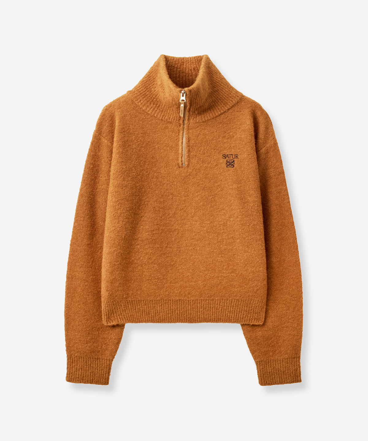 (W) HalfNeck HalfZip Knit
