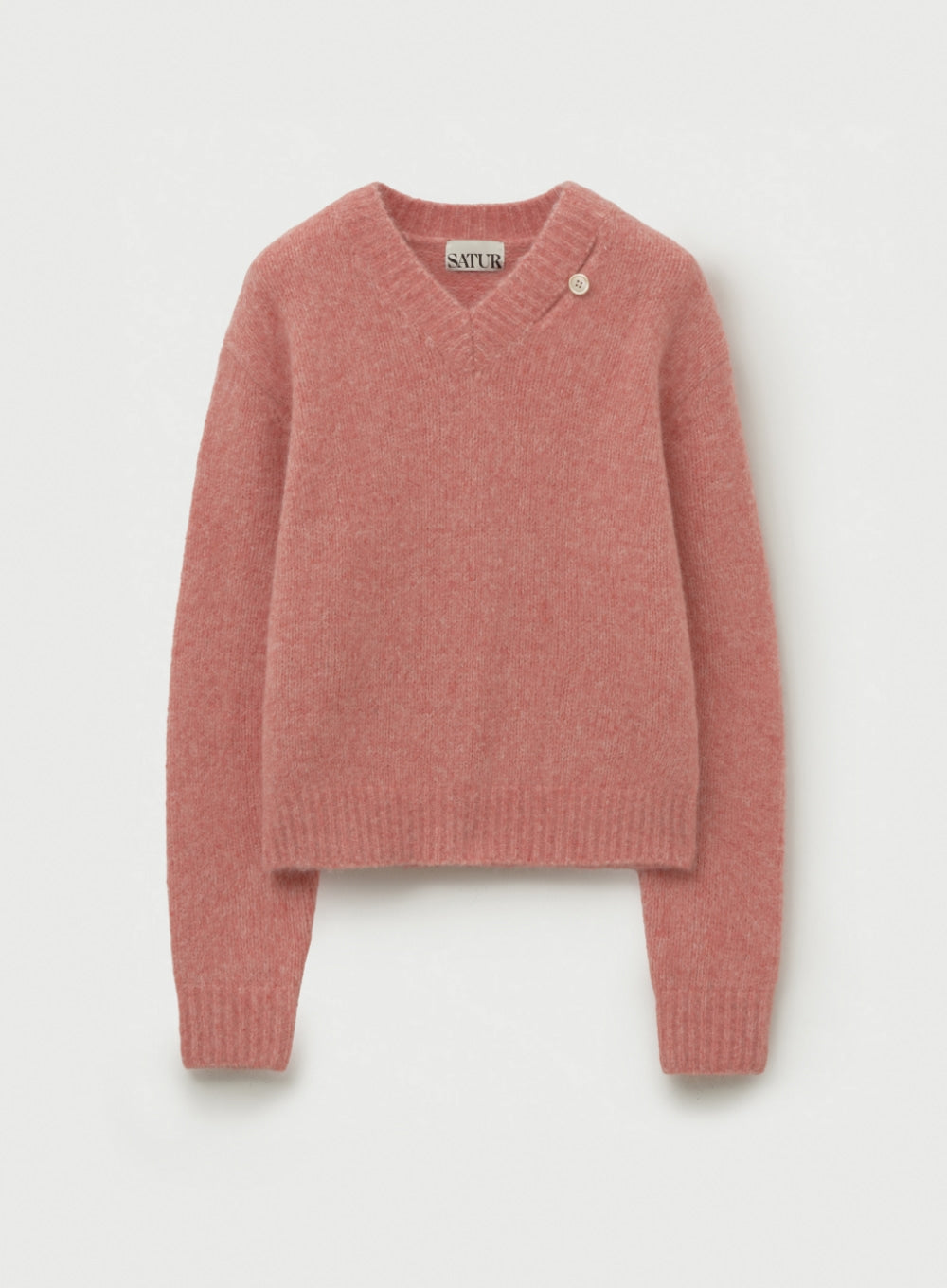 (W) Essen Two-Tone Mohair Pullover Knit
