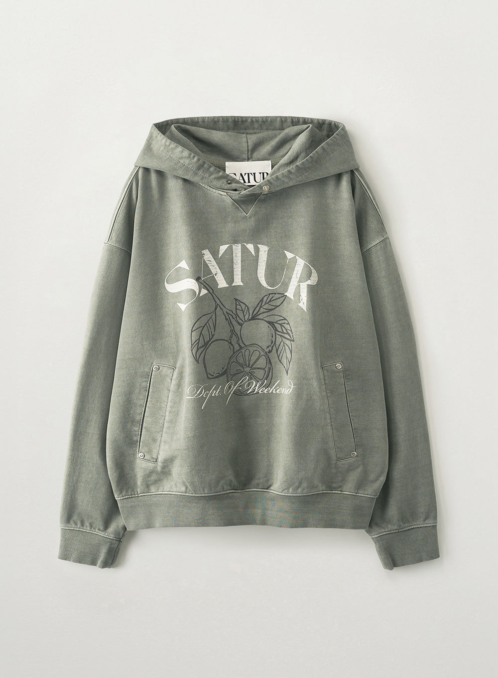 (M) Citron Drawing Pocket Hoodie