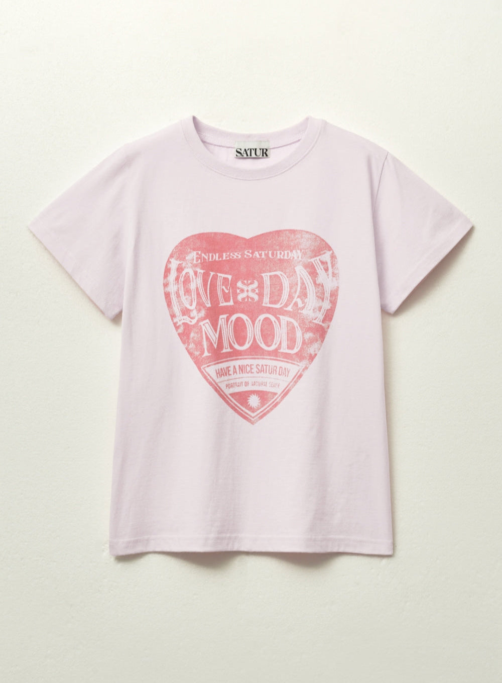 (W) Saturday Retro Mood Graphic T-shirts