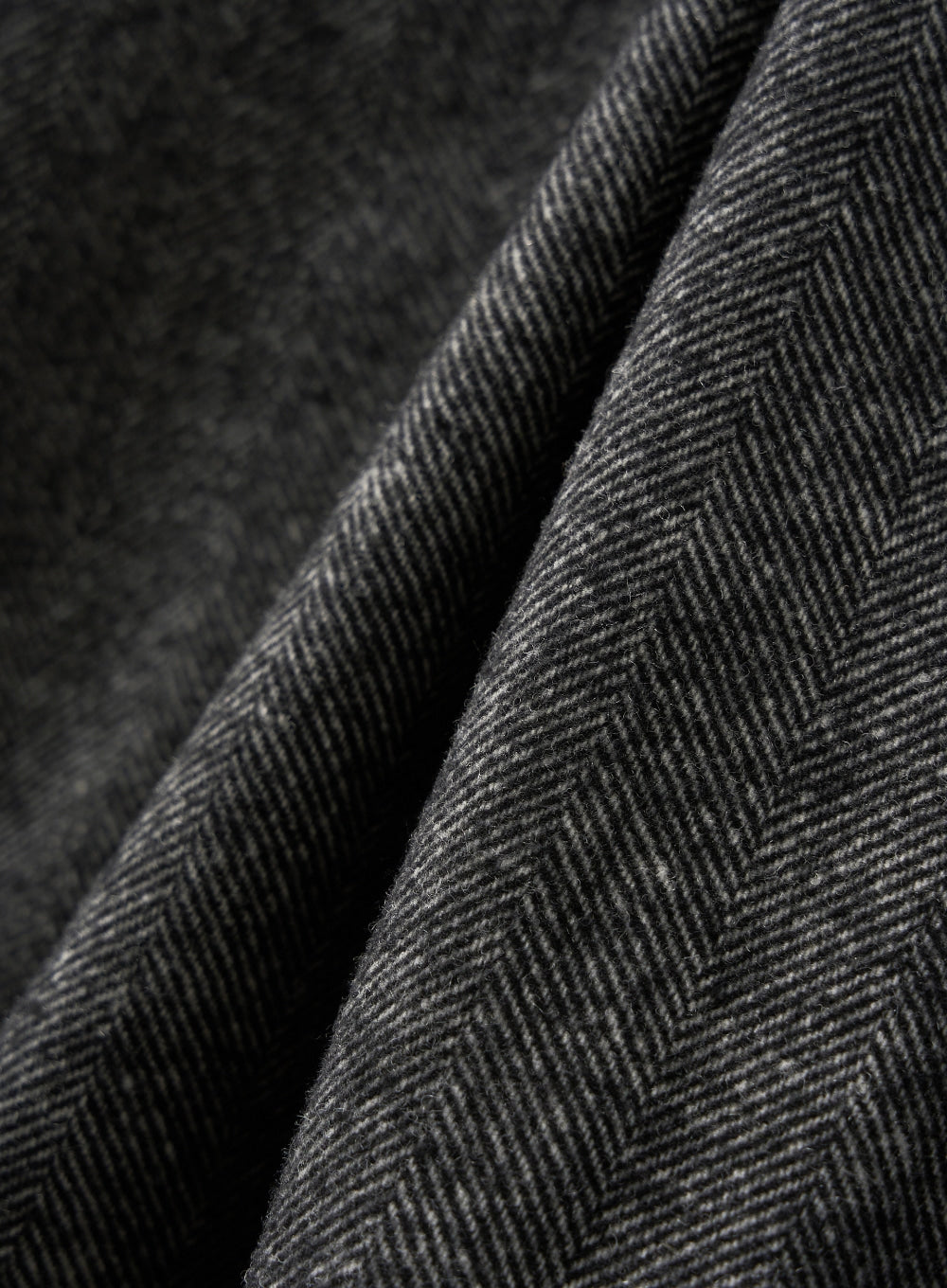 (M) Herringbone Wool Harrington Jacket