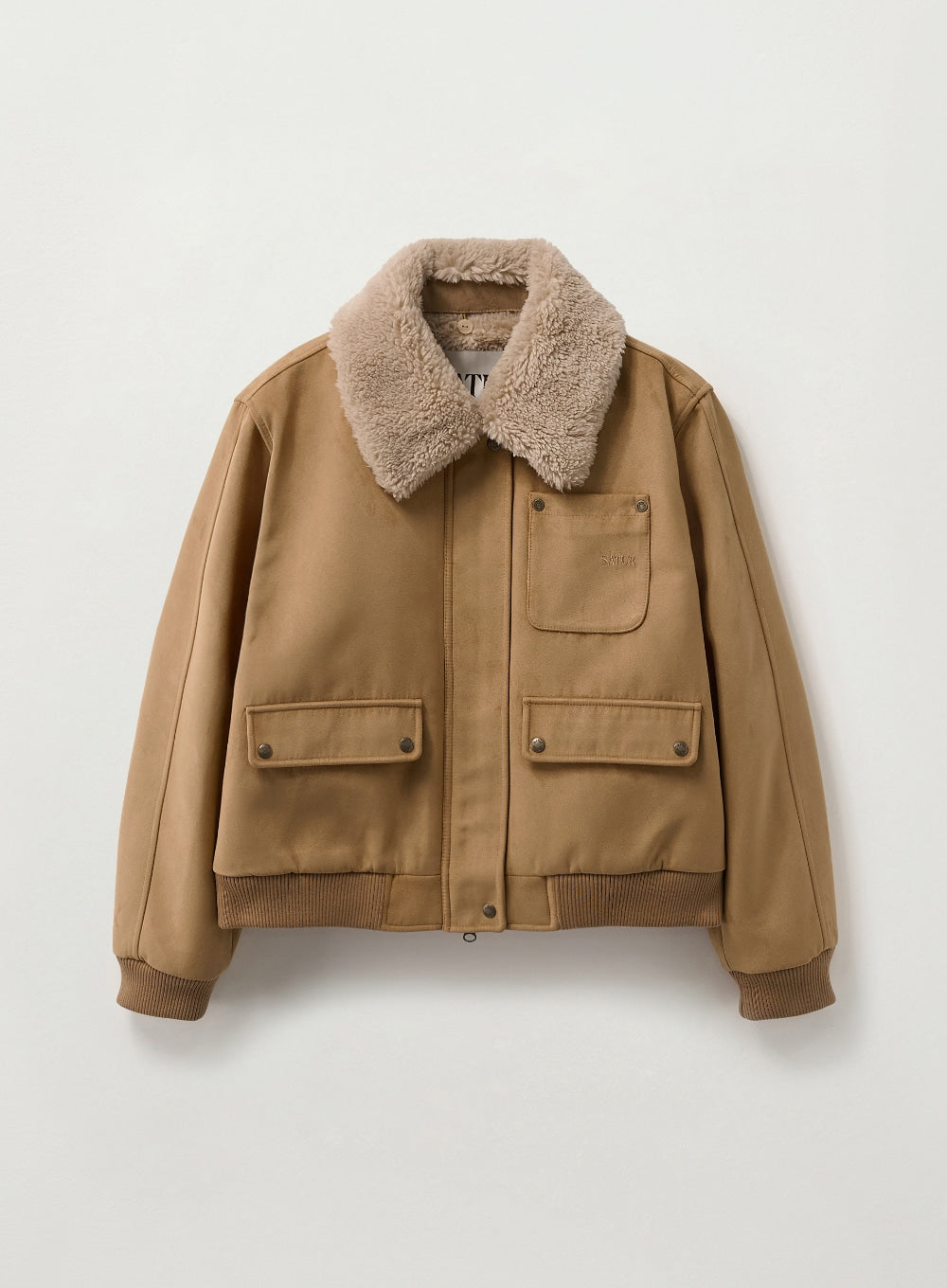 (W) Synthetic Shearling Blouson Jumper