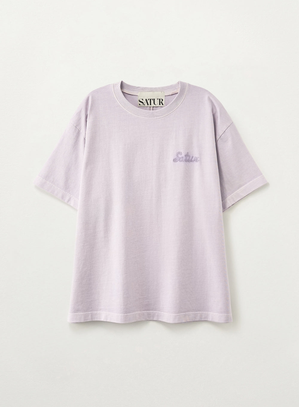 (U) Satur Flowing Small Logo Dyed Half T-Shirt