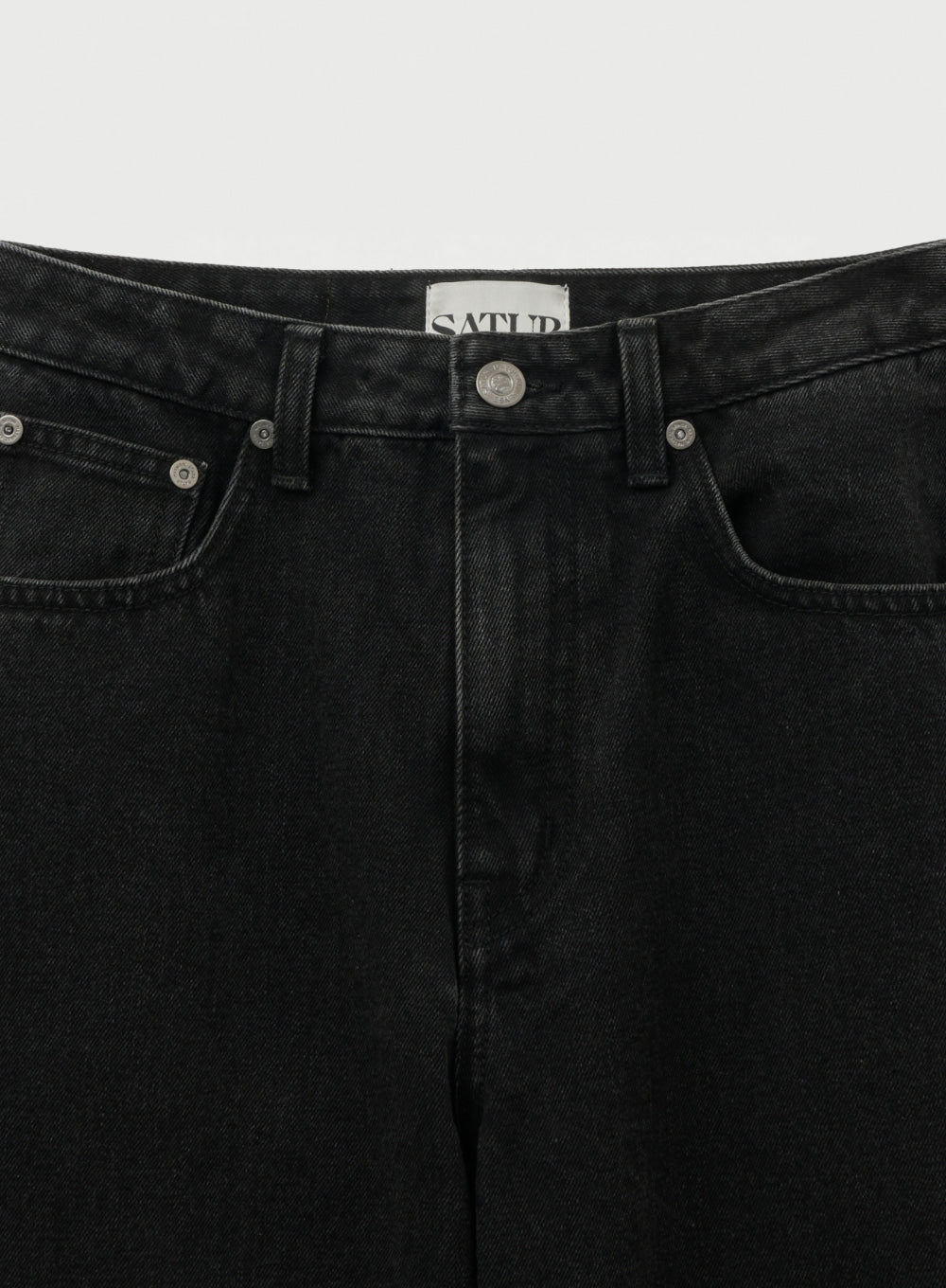 (W) Straight Semi Loose Fit Denim Pants