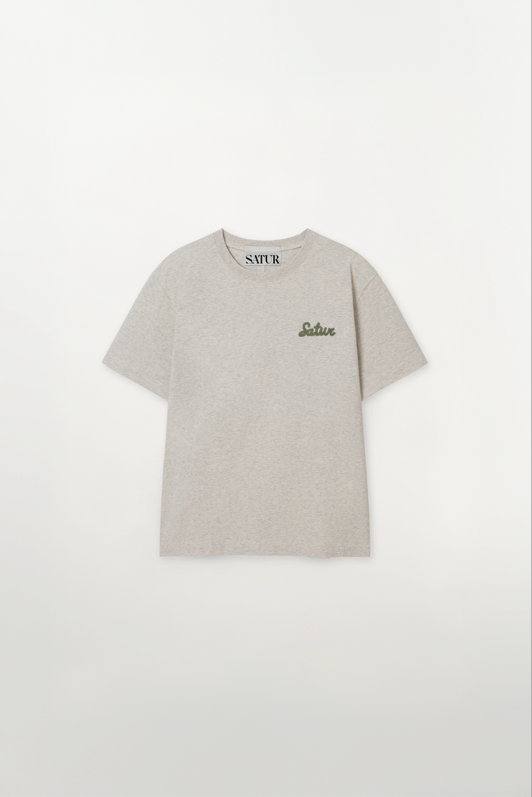(U) Satur Font Small Logo T-shirt