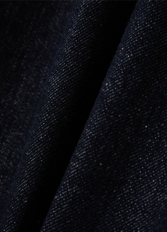 (U) Pleats Bermuda Indigo Denim Shorts