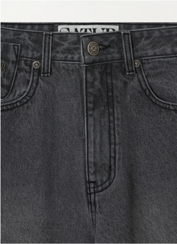 (W) Barrel Fit Color Denim Pants