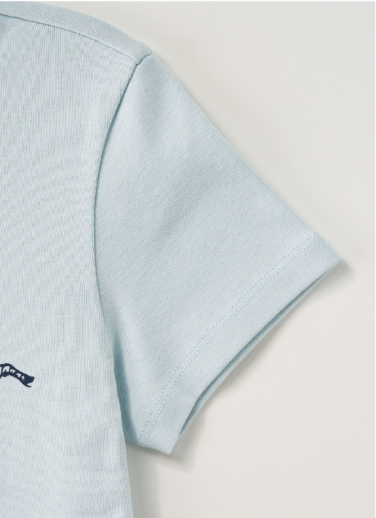 (W) Belt Graphic Slim Fit T-shirt