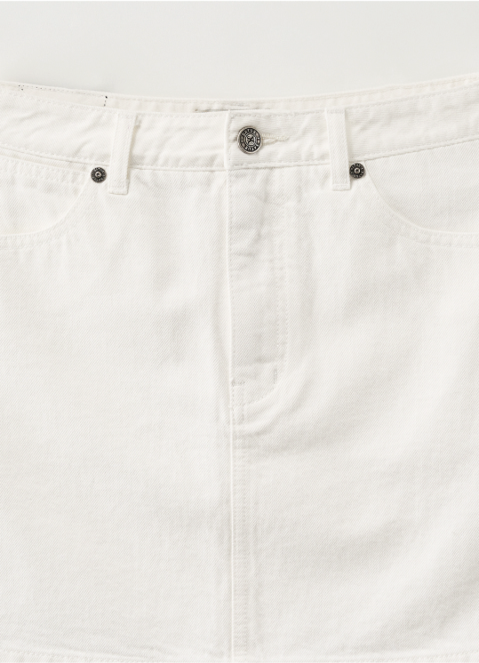 (W) Classic A-Line Denim Skirt