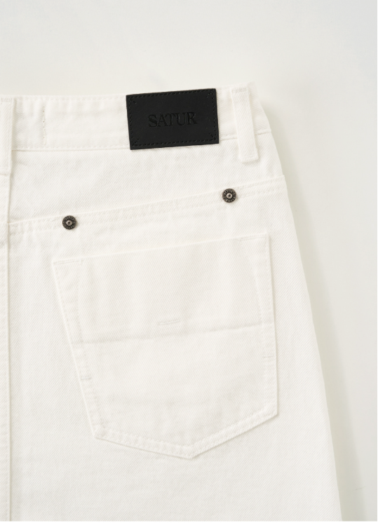 (W) Classic A-Line Denim Skirt