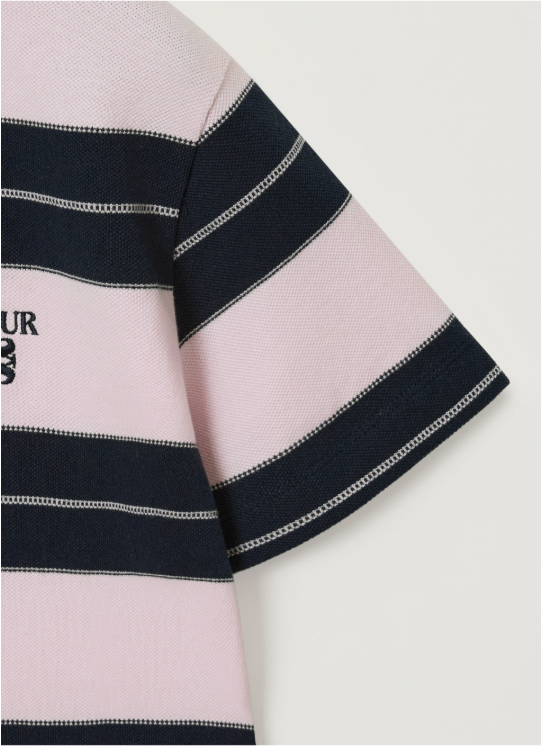 (W) Apero Stripe Pique String T-shirt