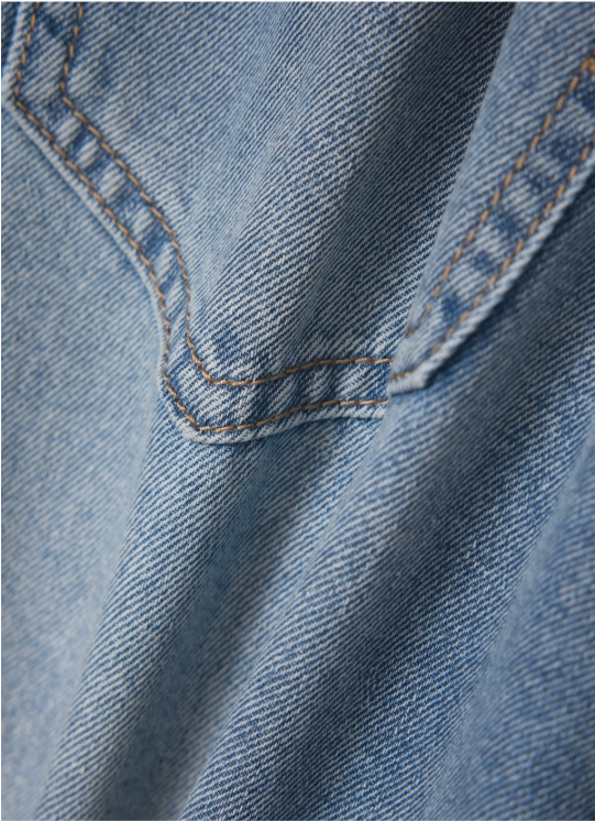 (W) Washed Denim Shorts