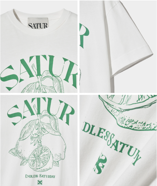(W) Cafri Citron Drawing Summer Graphic T-Shirts