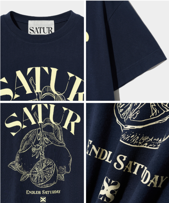 (W) Cafri Citron Drawing Summer Graphic T-Shirts