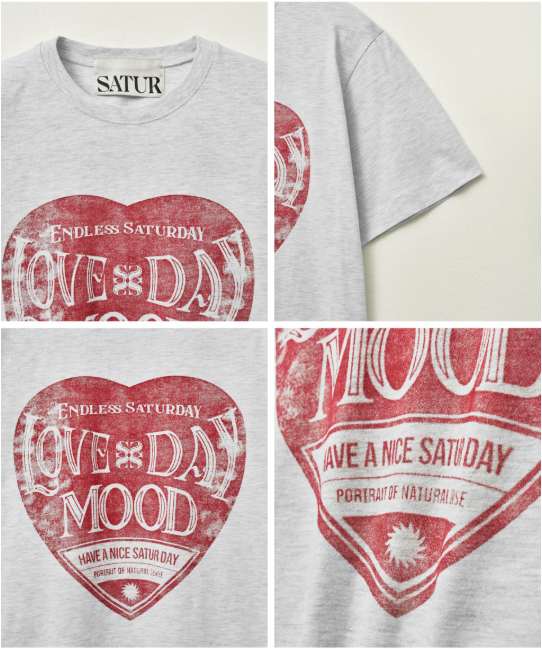 (W) Saturday Retro Mood Graphic T-Shirts