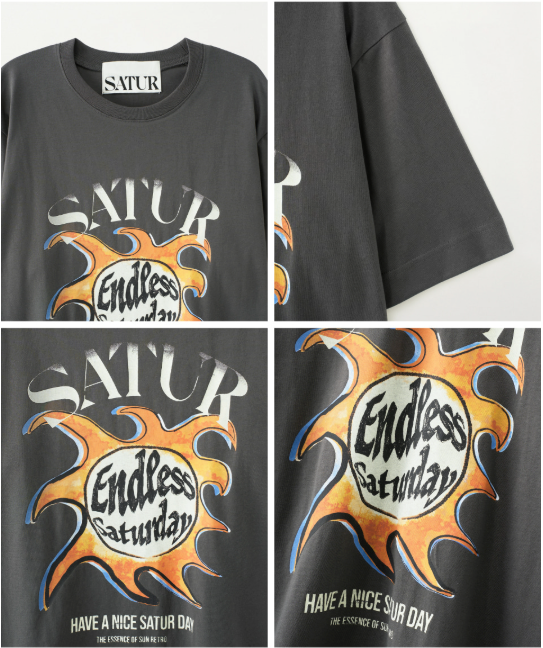 (M) Sun Retro Graphic T-Shirts