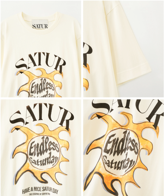 (M) Sun Retro Graphic T-Shirts
