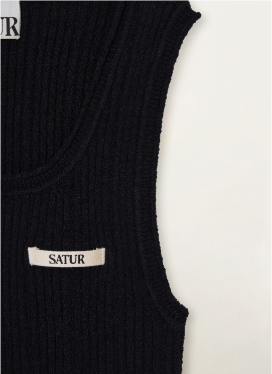 (W) Ribbed Sleeveless Knit