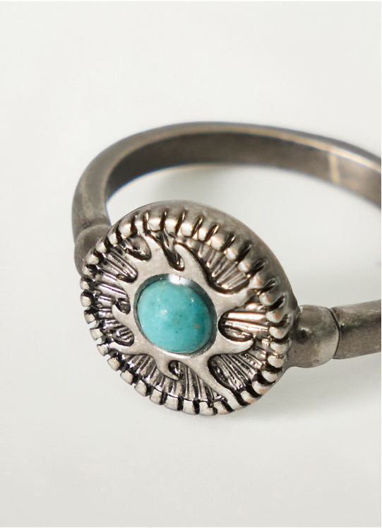 (U)Sun Retro Turquoise Stone Ring