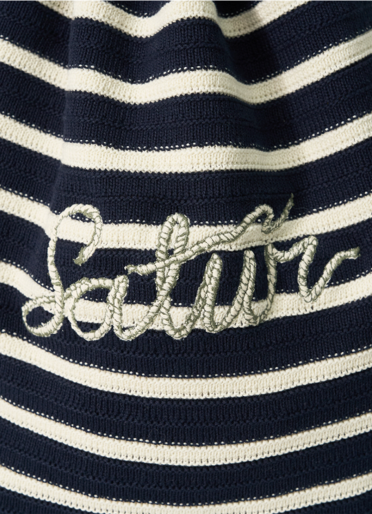 (U) Knit Striped String Backpack