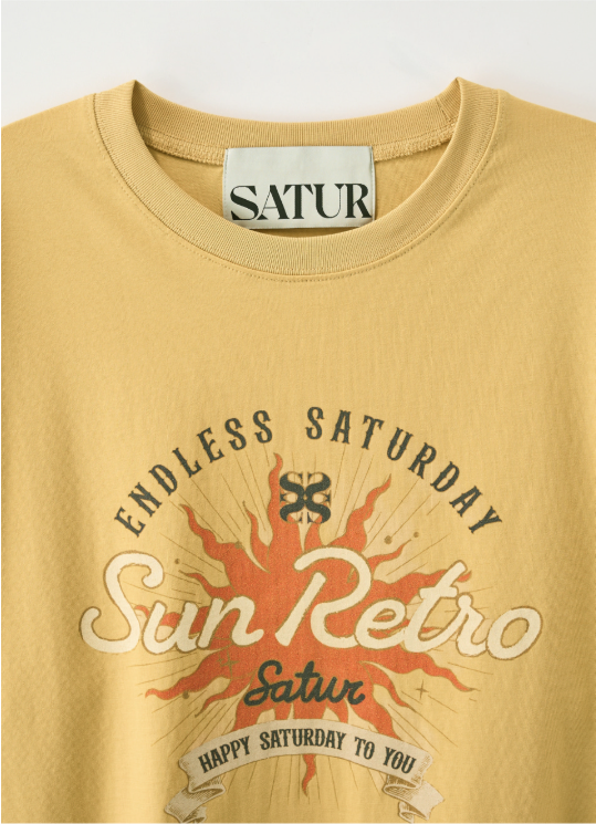 (U) New Sun Retro Half T-Shirt