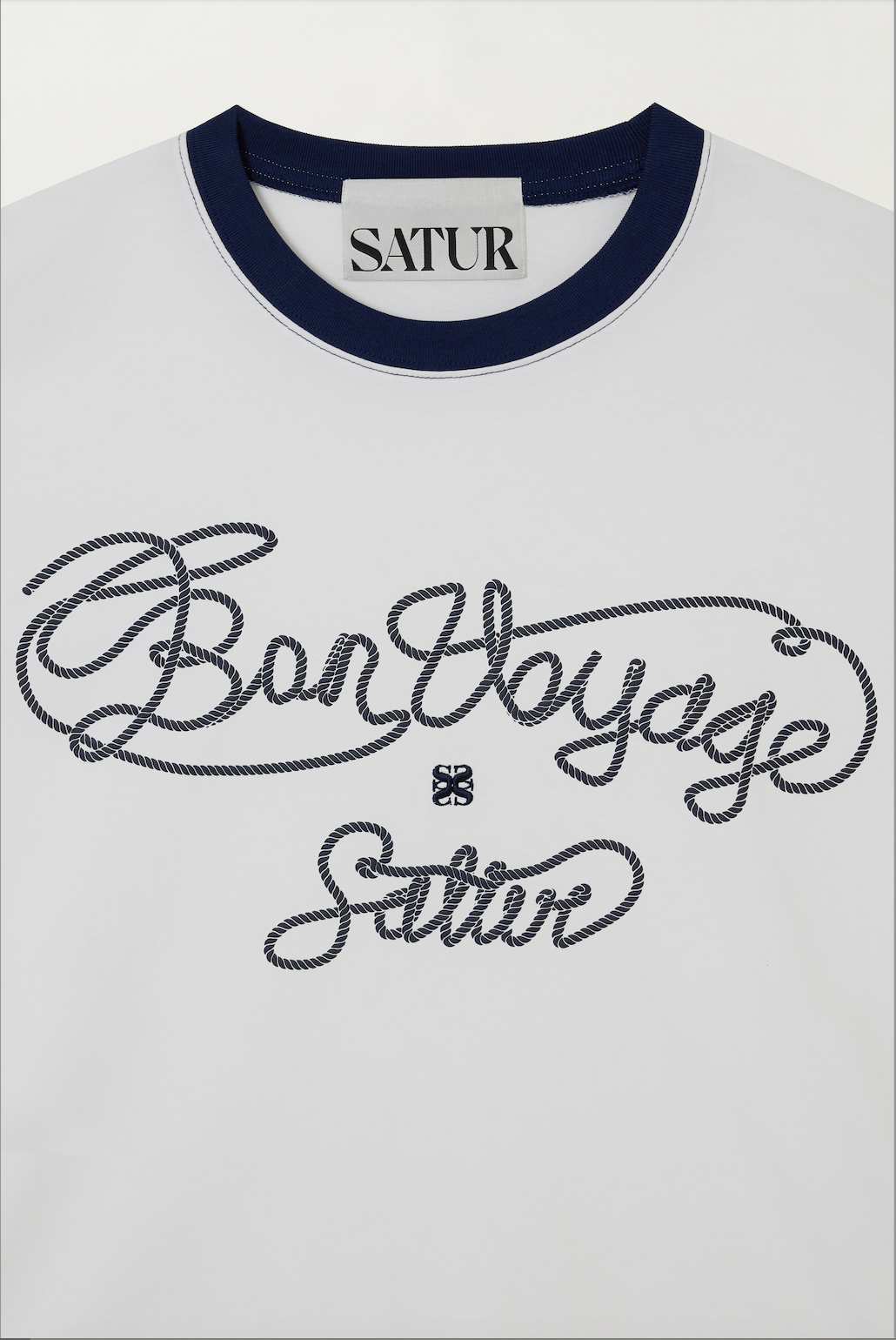(U) Neck Point New Bon Voyage Graphic T-Shirt
