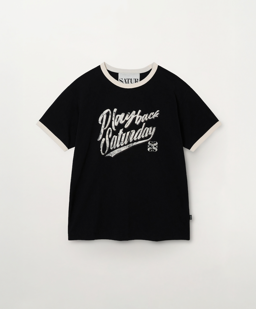 (M) Playback Saturday Ringer T-shirt