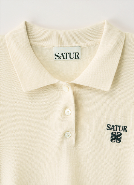 (W) Classic Collar Half Knit