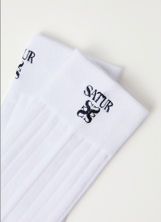 (W) See-through Ribbed Socks