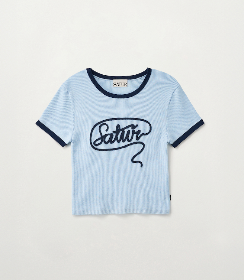 (W) Rope Logo Ringer Knit