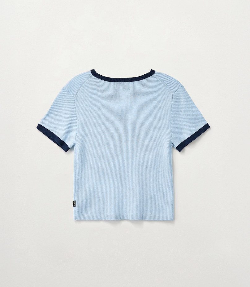 (W) Rope Logo Ringer Knit