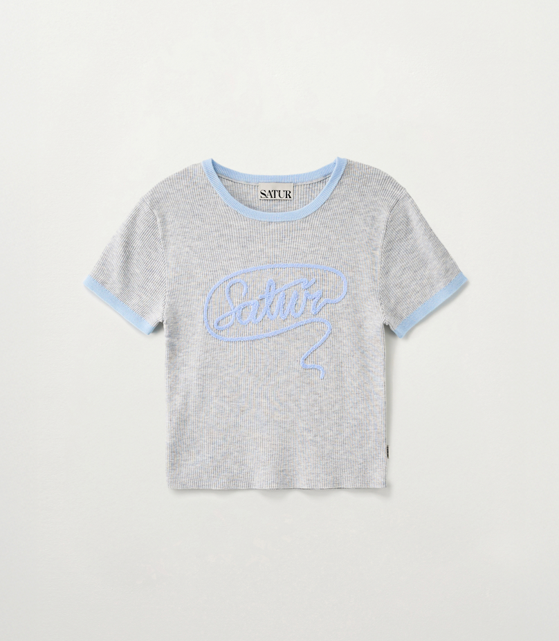 (W) Rope Logo Ringer Knit