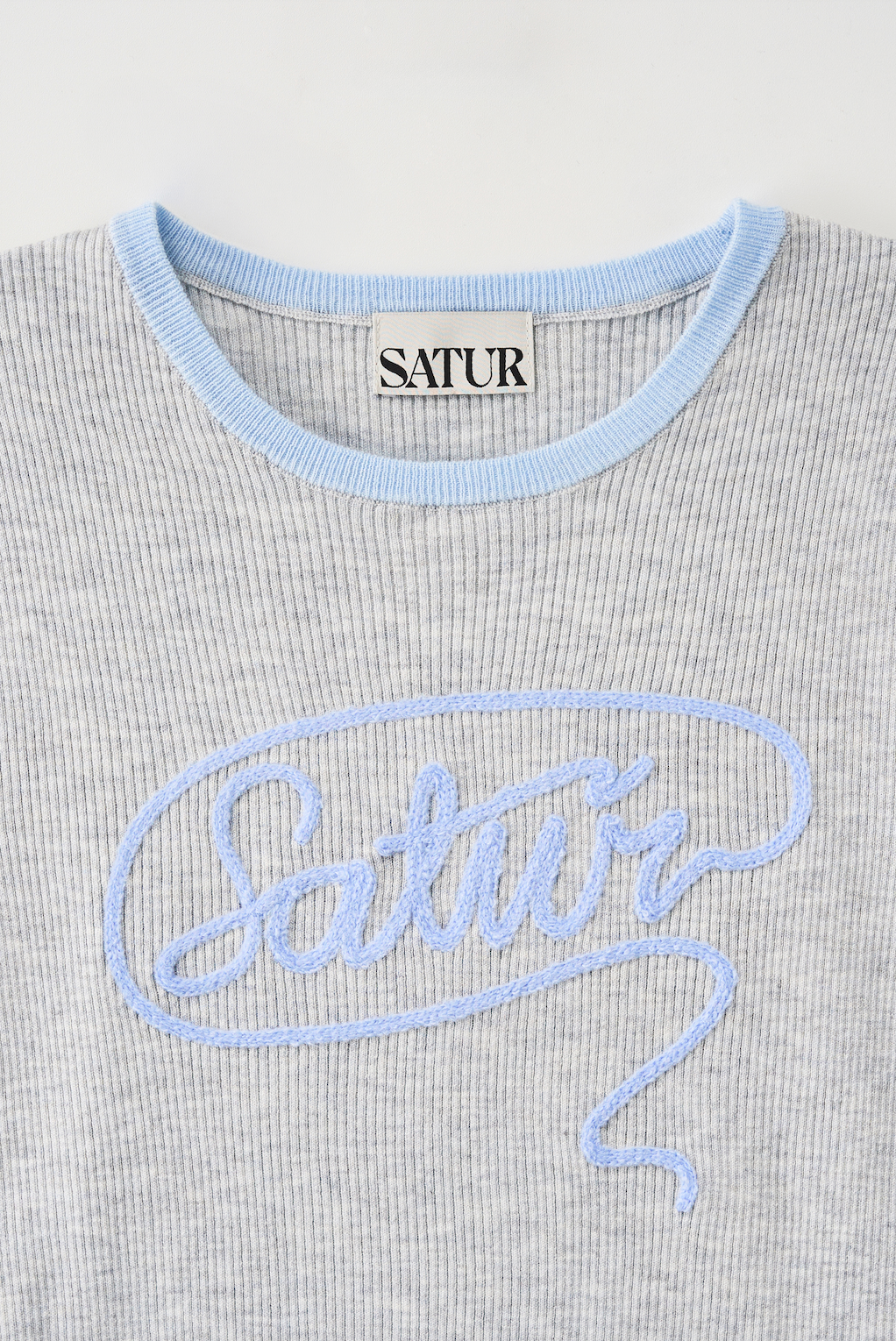 (W) Rope Logo Ringer Knit