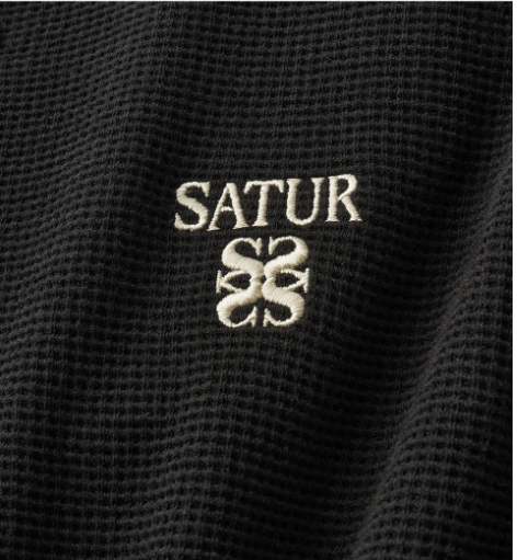 (U) Waffle Henley Neck Long Sleeve