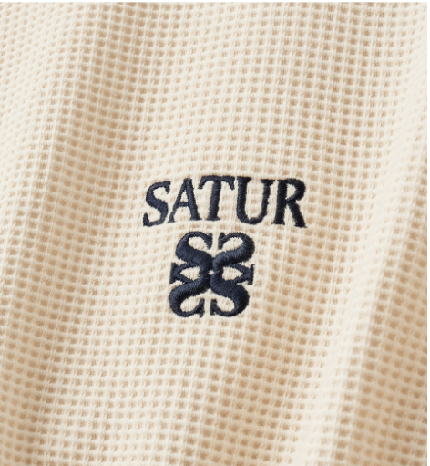 (U) Waffle Henley Neck Long Sleeve
