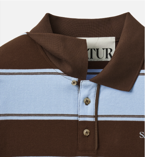 (U) Apero Stripe Pique Long Sleeve