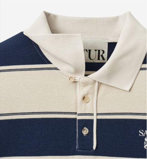 (U) Apero Stripe Pique Long Sleeve