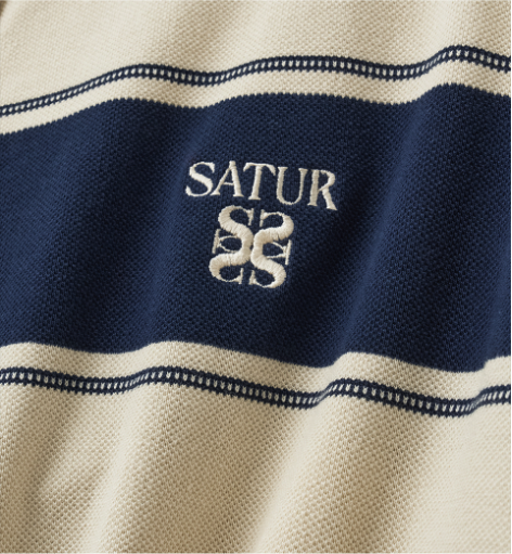 (U) Apero Stripe Pique Long Sleeve