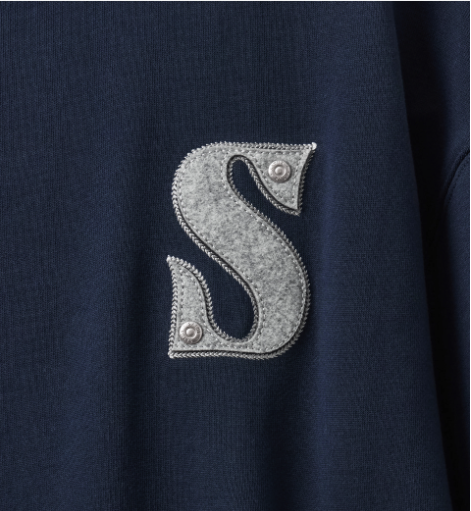 (U) Rivet Applique Pocket Logo Hoodie