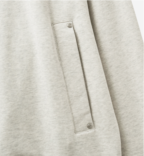 (U) Rivet Applique Pocket Logo Hoodie
