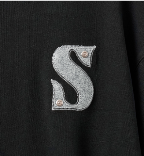(U) Rivet Applique Pocket Logo Hoodie