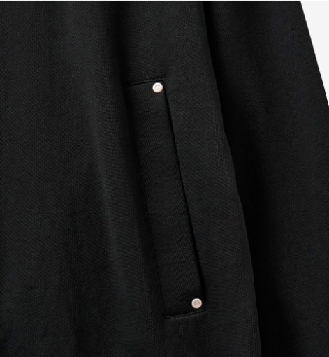 (U) Rivet Applique Pocket Logo Hoodie