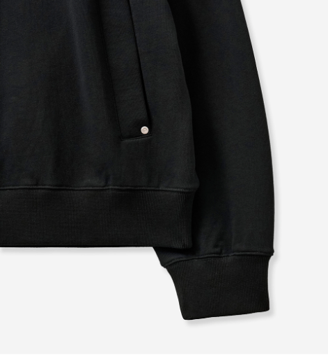 (U) Rivet Applique Pocket Logo Hoodie