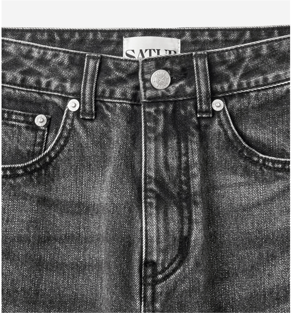 (W) Straight Fit Denim Pants