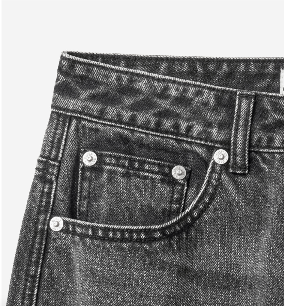 (W) Straight Fit Denim Pants