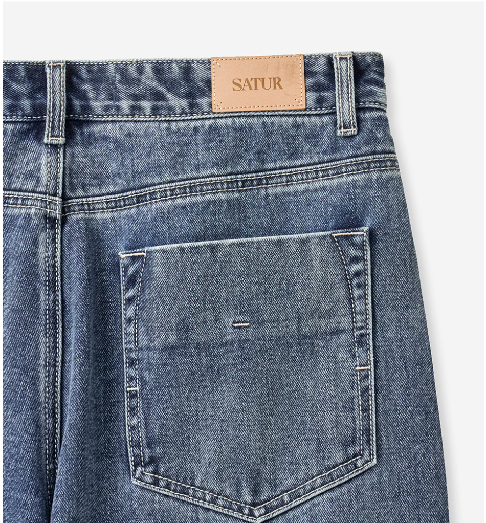(M) Straight Fit Denim Pants