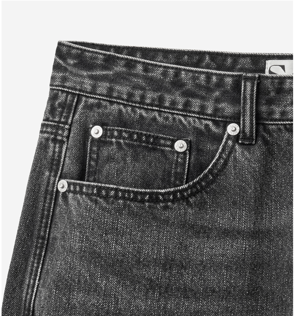 (M) Straight Fit Denim Pants