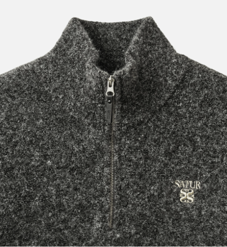 (M) HalfNeck HalfZip Knit