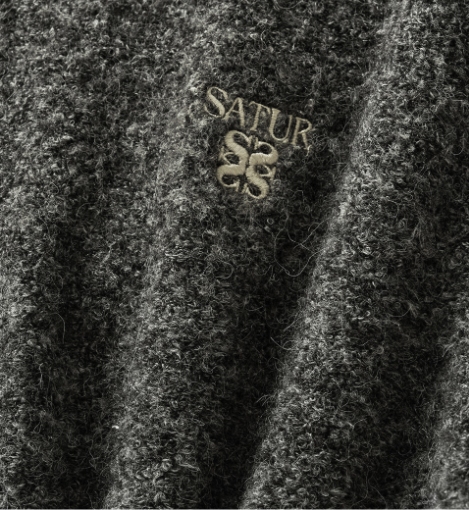 (M) HalfNeck HalfZip Knit