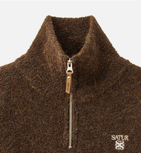 (W) HalfNeck HalfZip Knit